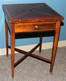 Lot#241, MAHOGANY GAMES TABLE, H 29", W 22", L 22"
