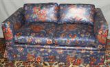 Lot#237, BAKER UPHOLSTERED LOVESEAT, L 62", D 33"