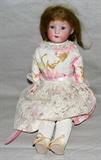 Lot#288, GERMAN BISQUE HEAD DOLL, H 16"