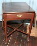 Lot#1023, ENGLISH MAHOGANY PEMBROKE TABLE, C. 1810, H 28", W 22"
