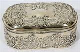 Lot#1073, GORHAM STERLING JEWELRY BOX, EARLY 20TH C., H 2", L 5"