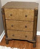 Lot#1093, LISA STRONG CHEST OF THREE DRAWERS, H 31", W 24", D 17"