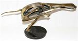 Lot#1128, BOB BENNETT (1928-2003), BRONZE SCULPTURE, #28/100, 1986, H 9 1/2", L 23", 'CHEETAH'