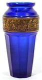 Lot#1178, MOSER 'SOVEREIGN' COBALT GLASS VASE, EARLY 20TH C., H 6 1/2"