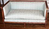 Lot#1186, MEYER GUNTHER MARTINI WALNUT SETTEE, L 59"