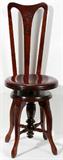 Lot#1429, EDWARDIAN MAHOGANY PIANO CHAIR