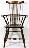 Lot#1487, BRACE BACK WINDSOR STYLE SIDE CHAIR