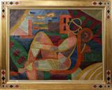 Lot#2002, NICOLAS PALIAKOFF (RUSSIAN 1899-1976), OIL ON CANVAS, 35" X 46", SEATED WOMAN