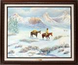 Lot#2012, MERRILL SIPHERD, MODERN OIL ON MASONITE, 24" X 30", "INVASION OF PRIVACY"