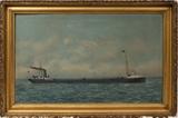 Lot#2017, ANTONIO JACOBSEN ([AMERICAN 1850-1921), OIL ON CANVAS, 1903, 22" X 36", "BRANSFORD"