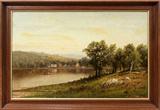 Lot#2018, CHARLES WILSON KNAPP (AMERICAN 1823-1900), OIL ON CANVAS, 16" X 25", SUMMER LANDSCAPE