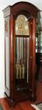 Lot#2045, HERSCHEDE HALL CLOCK CO. MAHOGANY GRANDFATHER CLOCK, H 91", W 26"