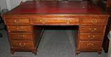 Lot#2082, MAHOGANY PARTNER'S DESK, H 33", W 47", L 70"