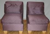 Lot#2270, EXPRESSIONS LAVENDER UPHOLSTERED CHAIRS, PAIR