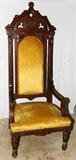 Lot#2277, OAK ECCLESIASTICAL ARMCHAIR, LATE 19TH C., 65"
