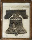 Lot#11, MOLE & THOMAS SILVER PRINT, 1918, 14" X 10 1/2" 'THE HUMAN LIBERTY BELL'