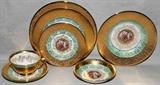 Lot#42, LE MIEUX 24 KT GOLD DECORATED PORCELAIN DINNER SERVICE, 122 PIECES