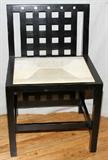 Lot#151, CASSINA, CHARLES RENNIE MACKINTOSH, WOOD AND CANE SIDE CHAIR, C1950, H 30", W 19", D 18"