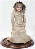 Lot#230,GERMAN BISQUE FASHION DOLL, C 1880, H 12"
