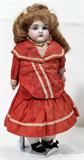 Lot#231, GERMAN BISQUE HEAD DOLL, C. 1900, L 14"