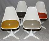Lot#336, SET OF FOUR BURKE, DALLAS CONTEMPORARY SWIVEL CHAIRS