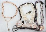 Lot#450, HONORA FRESHWATER PEARL BRACELET & NECKLACES, EIGHT PIECES