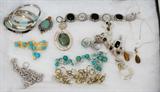 Lot#455, STERLING SILVER JEWELRY, 21 PIECES