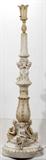 Lot#1025, ITALIAN CARVED MARBLE FIGURAL TORCHIERE BASE, EARLY 20TH C., H 62"
