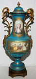 Lot#1030, SEVRES, FRENCH PORCELAIN PORTRAIT URN WITH BRONZE MOUNTS, H 25"