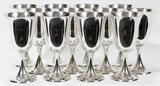 Lot#1091, GORHAM STERLING GOBLETS, SET OF TWELVE, H 6 1/2"