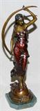 Lot#1080, AFTER AUGUSTE MOREAU, BRONZE SCULPTURE, H 25", 'AURORE'