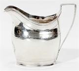 Lot#1106, GEORGE III STERLING CREAM PITCHER, 1801, H 4", L 5"