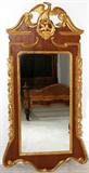 Lot#1110, FRENCH STYLE MAHOGANY & GILT PAINTED MIRROR, 57" X 24"