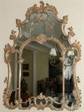 Lot#1113, VENETIAN STYLE GILT WOOD & GESSO MIRROR, 60" X 44"