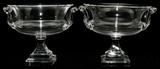 Lot#1188, STEUBEN CRYSTAL COMPOTES, PAIR, H 4 3/4", W 6"