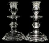 Lot#1198, BACCARAT REGENCE LOUIS XIV CRYSTAL CANDLESTICKS, PAIR, H 7 1/2"