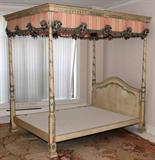 Lot#1217, PATINA ITALIA 'FRIULI' CANOPY BED, H 90", W 65", L 85"