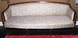 Lot#1223, SHERATON STYLE MAHOGANY SOFA, H 36", L 80"