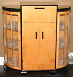 Lot#1219, ART DECO BIRCHWOOD BAR WITH DROP-DOWN FRONT, C. 1930, H 46", W 49"
