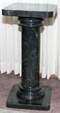Lot#1236, BLACK MARBLE PEDESTAL, H 25", W 12"