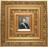Lot#1297, FRENCH WATERCOLOR ON IVORY PORTRAIT MINIATURE, 19TH CENTURY, H 3 3/8", W 2 7/8"