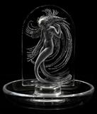Lot#1351, LALIQUE CRYSTAL RING HOLDER, H 4"
