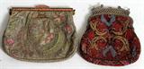 Lot#1562, SILVER & ENAMEL FRAME EVENING BAGS, C. 1910-20, TWO