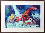 Lot#2053, LE ROY NEIMAN, SERIGRAPH, TROTTERS, 29" X 45""
