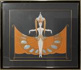 Lot#2165, ERTE, SERIGRAPH WITH HOTSTAMPING & EMBOSSING, 27" X 33" IMAGE, "HINDU PRINCESS"