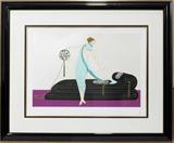 Lot#2163, ERTE (FRENCH 1882-1990), SERIGRAPH, 1989, 16 1/4" X 24" IMAGE, "THE SALON"