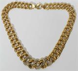 Lot#2214, ITALIAN 18 KT YELLOW GOLD & DIAMOND NECKLACE, L 18"