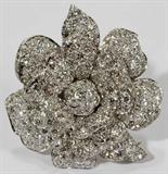 Lot#2206, 6.60CT DIAMOND T.W. PENDANT/BROOCH, H 1 3/8'', W 1 1/2'', EX. COLL. ANNA THOMPSON DODGE