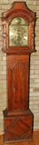 Lot#2289, HANS TELERUD KNOTTY PINE GRANDFATHER CLOCK, MID 18TH CENTURY, NO. 142, H 80", W 18", D 10"
