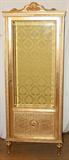 Lot#2301, FRENCH LOUIS XVI STYLE GILT CURIO CABINET, C. 1900, H 74", W 27"